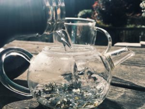 tea and mindfulness meditation